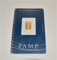 PAMP 1G .9999 Fine Gold Bar