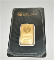 Perth Australia .9999 Fine 20G Gold Bar