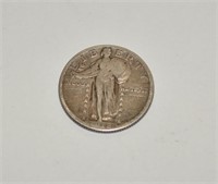 1918 S standing liberty quarter, good date