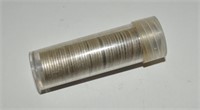 Roll (50) mercury dimes, 1942-1943 mainly,