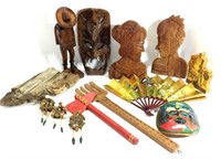 Collection of Wood Decor Items including