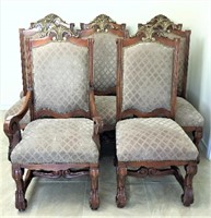 Upholstered Formal Wood Dining Chair