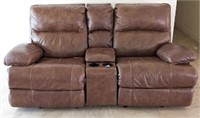 Double Leather Theater Recliner/Rocker with