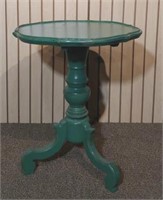 Pedestal Painted End Table