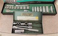 2 Socket Sets One Is New W/ Cases Thorsen