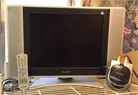 Sharp 15" Flat screen TV, with Remote