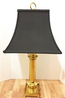 Gumps Under Writers Laboratory Brass Table Lamp