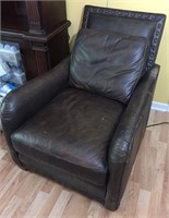Lee Industries Leather Club Chair