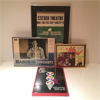 Selection of Framed Movie Posters and More