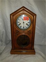 Antique Mantle or Surface Clock Oak