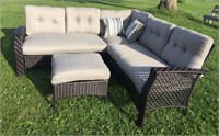 Outdoor Sectional - Grey Cushions