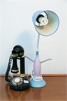Funky lamp & candlestick telephone
