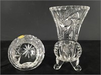Vintage Imperlux Crystal Vases (2)