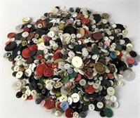 Large Group Of Vintage Buttons, 1/2 Gallon