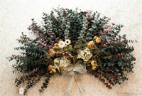 34" wide dried floral arrangement