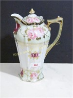 Hand painted 9 3/4" chocolate pot