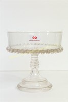 Crystal 8 1/4" open compote