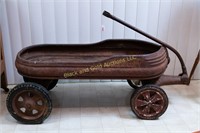 Vintage metal wagon, original