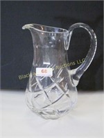 Lead crystal 9" pitcher
