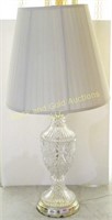 Etched crystal electric lamp