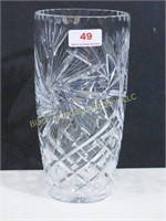 9" lead crystal vase