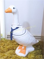 26 1/2" tall painted concrete goose