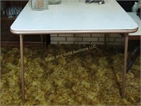 Padded card table, 34 1/2" square