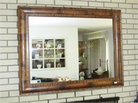 Large wood frame mirror