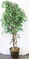 Twisted Branches Artificial Decor Tree in Basket