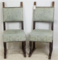 PAIR OF 18th CENTURY STYLE MARSHA BROWN CHAIRS