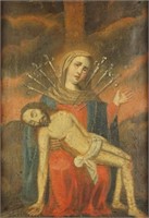 CIRCA 1780 "NUESTRA SENORA DE LOS DOLORES" OIL