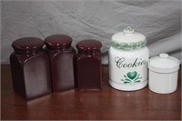 Cookie Jar and Canisters