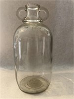 Half gallon glass bottle with double handles
