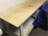 table with cutting board top 96x30x35