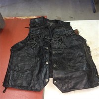 Leather Vest, Size "4X"