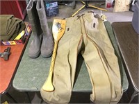 Waders, Boots, & Paddle