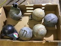 (6) Large Lead Weights/Sinkers