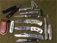 (13) Assorted Pocket Knives & Tools