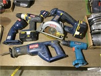 Set of Ryobi Cordless Power Tools