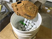 Golf Balls & Baseball Glove