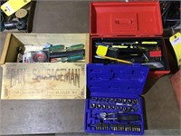 Assorted Tools & Tool Boxes