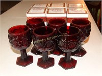 Avon 1876 Cape Cod - 6 wine goblets w/ original