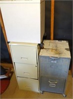 3 storage / filing cabinets