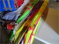 Bean bag, 2 life jackets, 4 kites