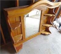 Pine dresser top w/mirror