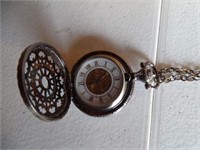 Pocket watch (doesn't work), asstd beads