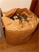 Canning jar rings - grocery bag full