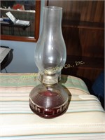 14" Glass oil lamp