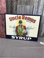 Uncle Remus Syrup tin sign
