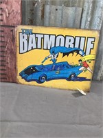 The Batmobile tin sign
